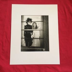 Edward Scissorhands art matted Winona Ryder Depp
